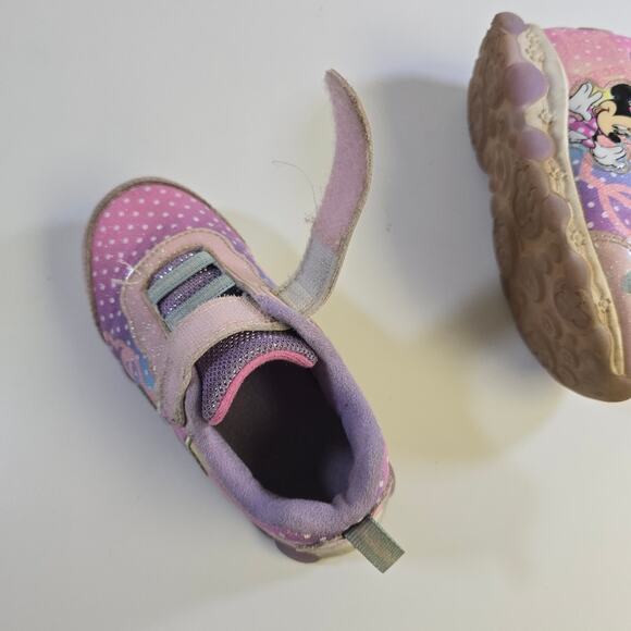 Disney Minne Mouse Light up Velcro Sneakers size 10 - Picture 12 of 13